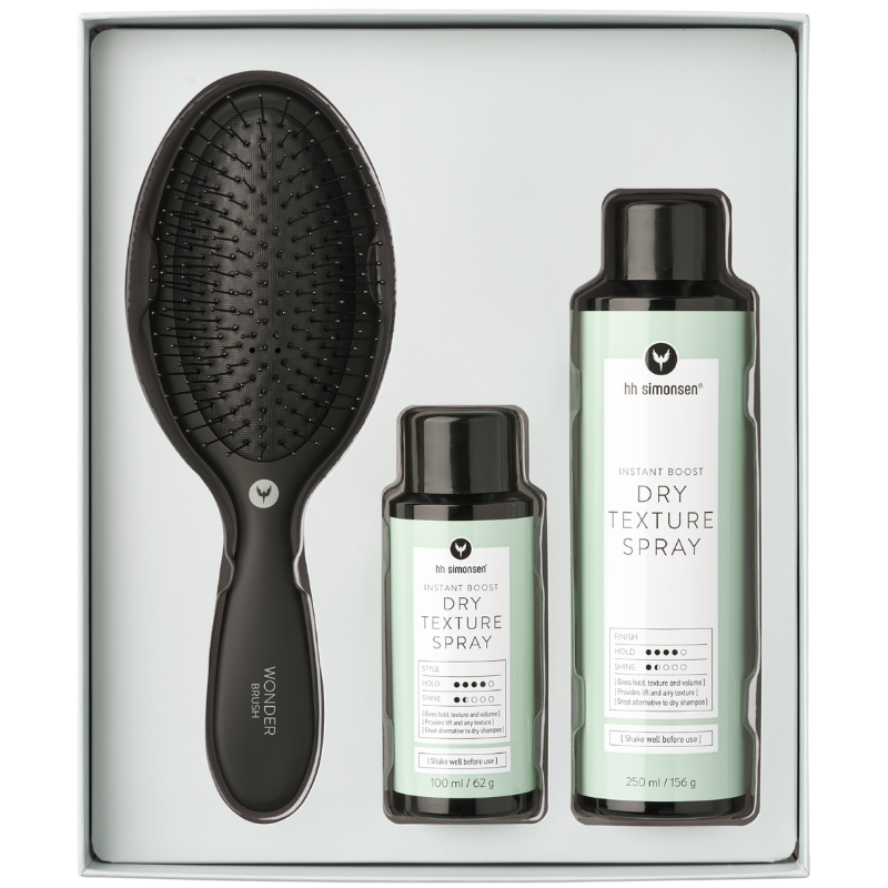 Tilbud HH Simonsen Dry Texture Spray Gift Box Inkl. Wonder Brush (1 sæt) køb billig