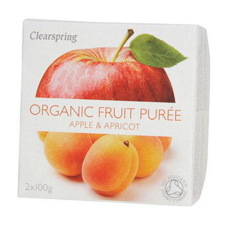 Clearspring Organic Frugtpuré Æble & Aprikos Ø (200 gr)