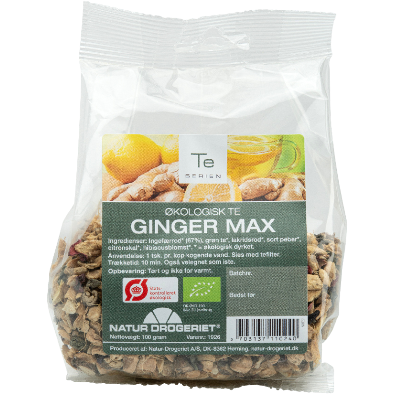 Natur Drogeriet Ginger Max Te Ø (100 g)