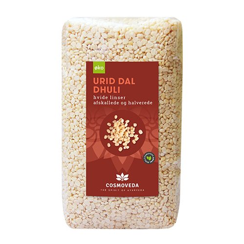 Cosmoveda Urid Dal Dhuli Linser hvide afskallede Ø (500g)