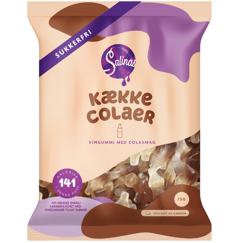 Salinas Slik Kække Colaer Vingummi (70 g)