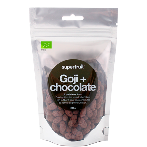 UDSALG Superfruit Gojibær med Chokolade Ø (200 g) køb billig