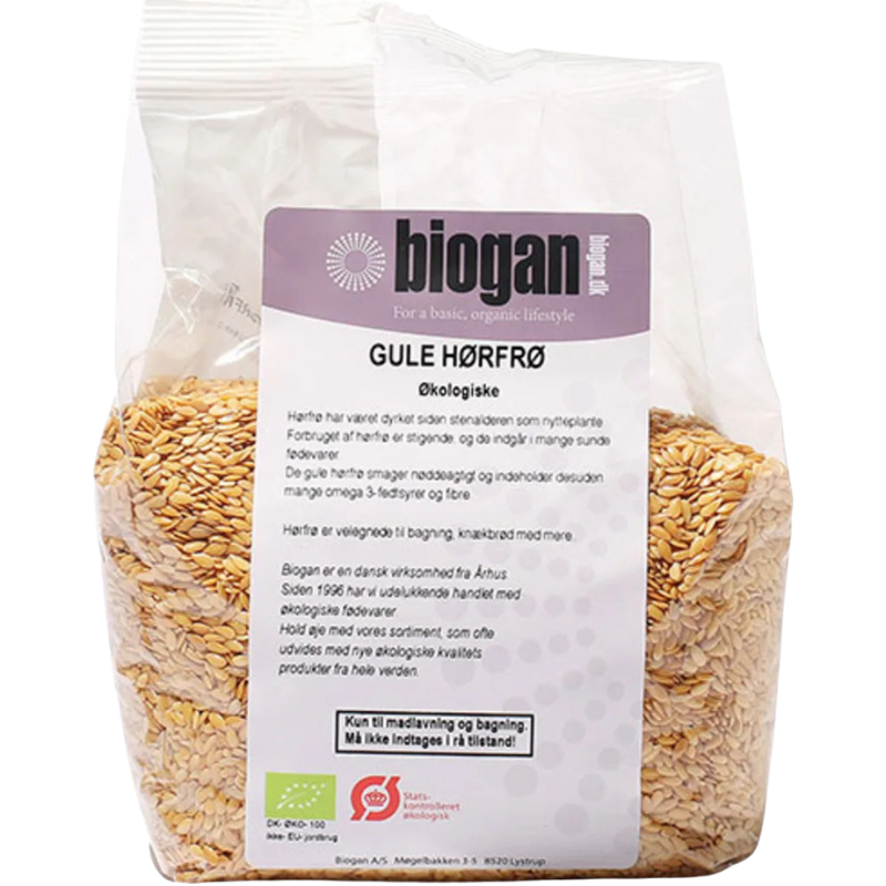 Biogan Gule Hørfrø Ø (500 gr)