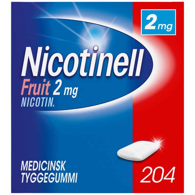 Nicotinell Fruit Tyggegummi 2 mg (204 stk)