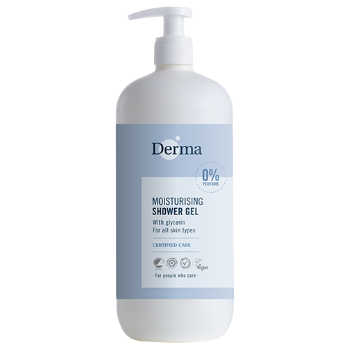 Tilbud Derma Family Shower Gel (1000 ml) køb billig