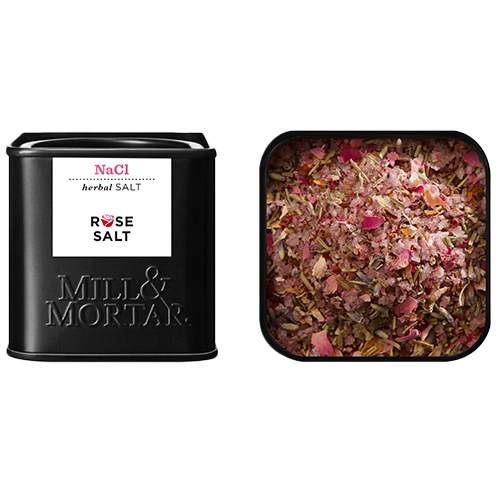 UDSALG Mill Mortar Rose Salt (70 g) køb billig