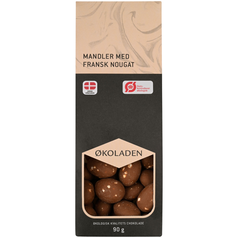 Økoladen Mandler M. Fransk Nougat Ø (90 g)