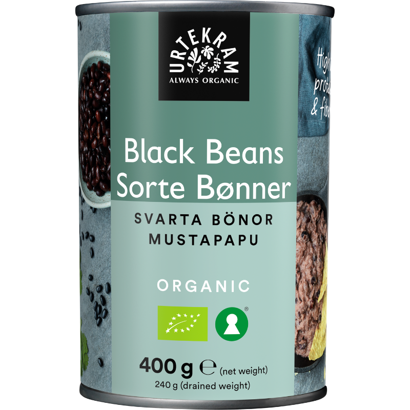 UDSALG Urtekram Sorte bønner dåse Ø (400 g) køb billig