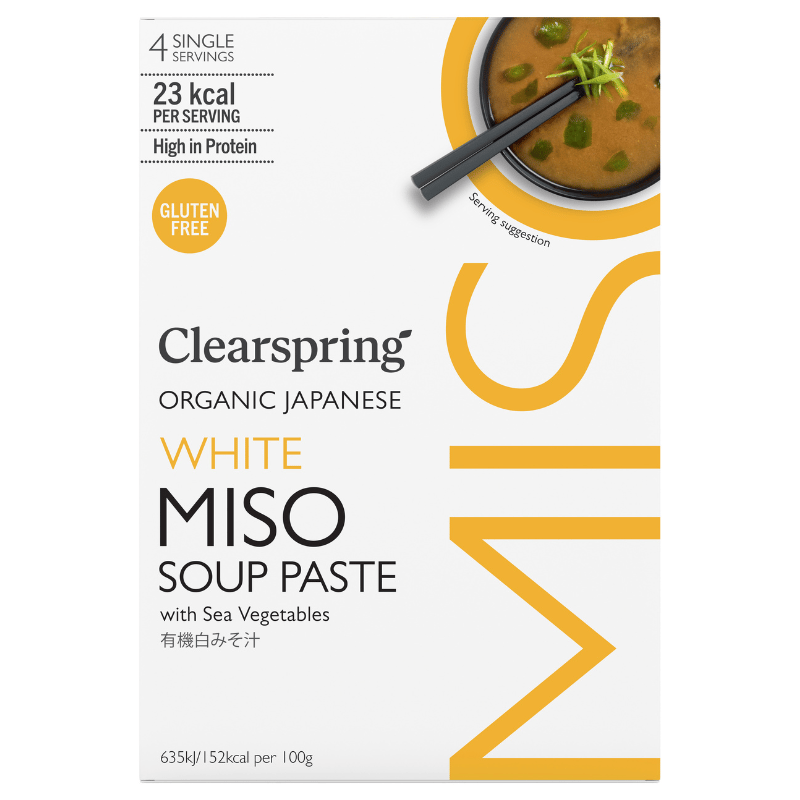 Clearspring Miso Soup Paste hvid m. tang 4x15 g Ø - 60 g