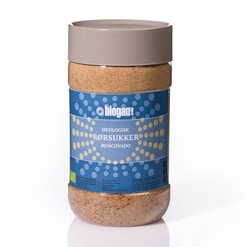 Biogan Rørsukker Lys Muscovado Ø (500 gr)