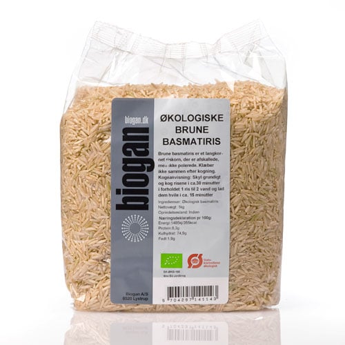 Biogan Basmatiris brune Ø 1000g.