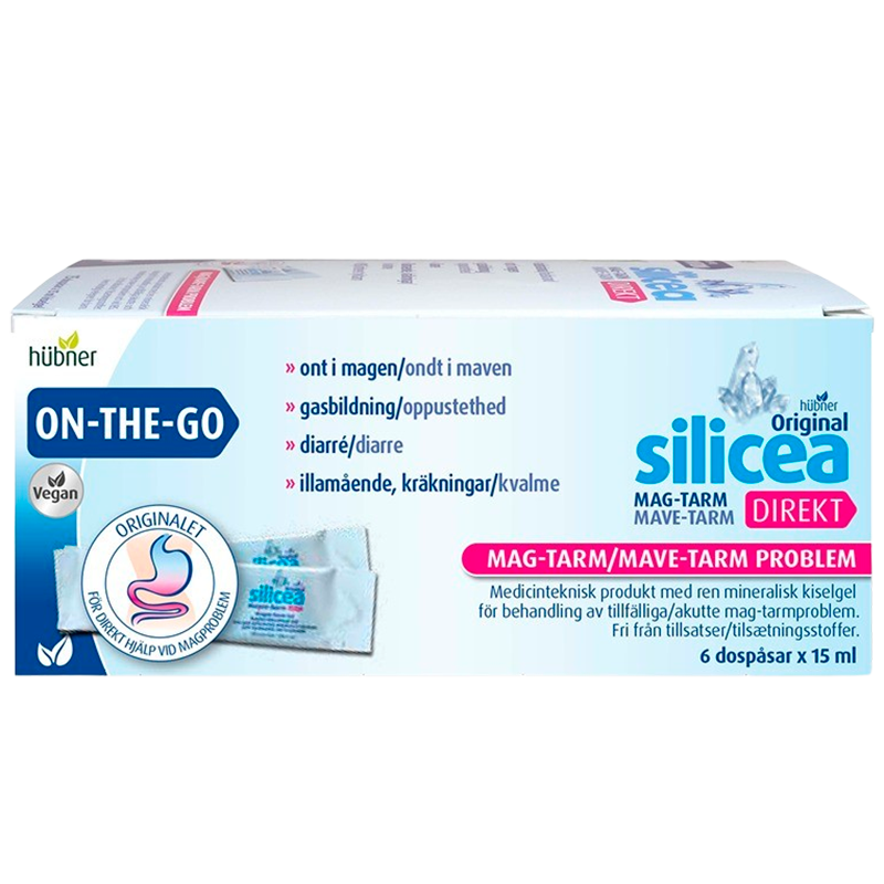 Hübner Silicea Mag-Tarm OnTheGo (6 poser)