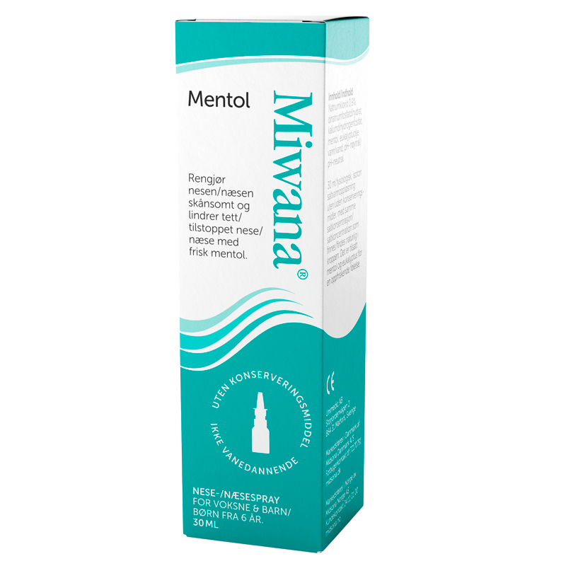 Miwana Næsespray Mentol (30 ml)
