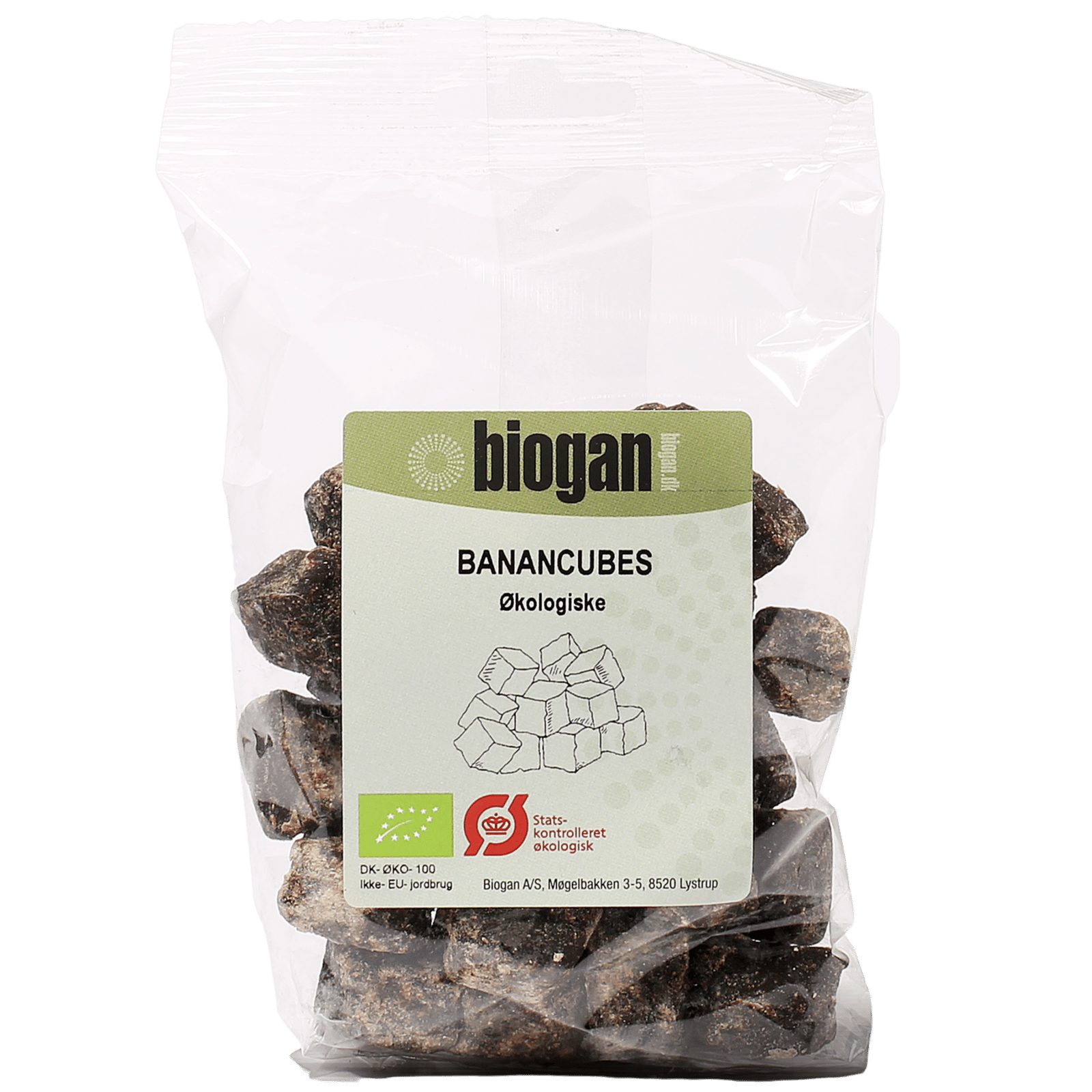 Biogan Banan Bløde I Cubes Tørrede É (150 g)