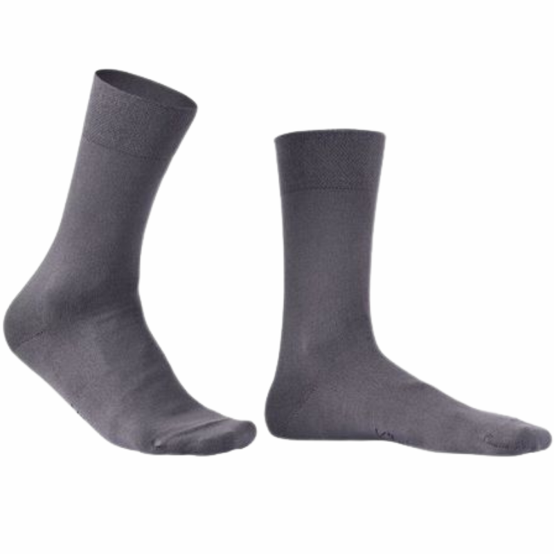 Kilde Bambus Komfort & Diabetes Strømpe Grå Str. S 35-38 (1 sæt)