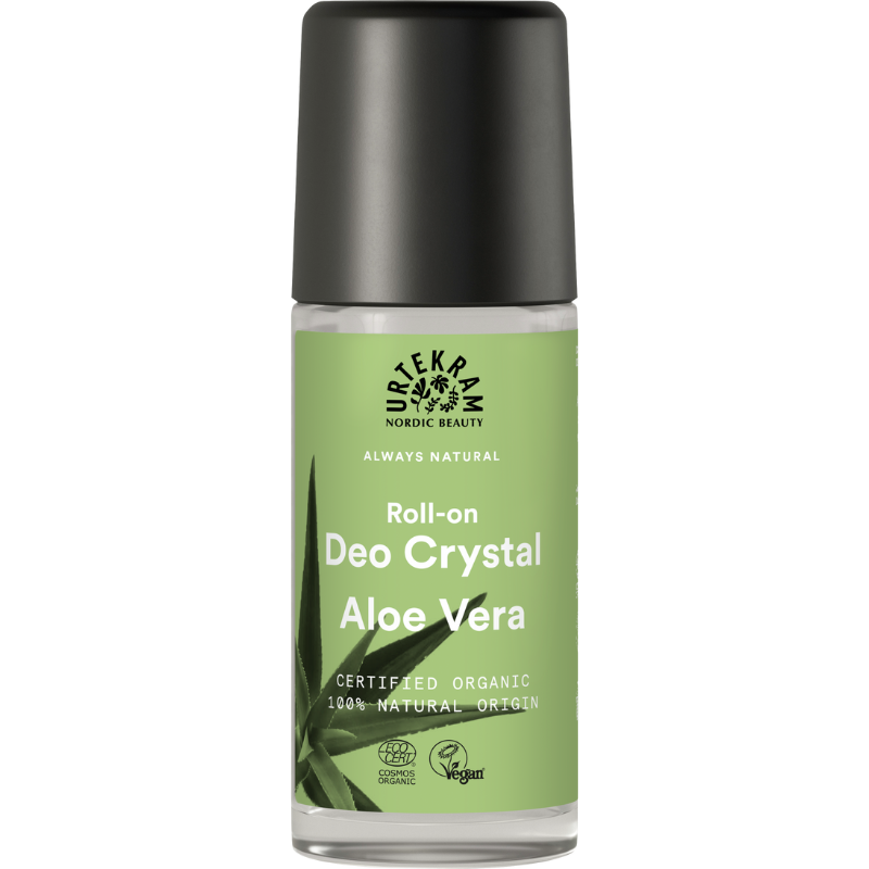 UDSALG Urtekram Krystal Roll on Deo m, Aleo Vera Ø (50 ml) køb billig