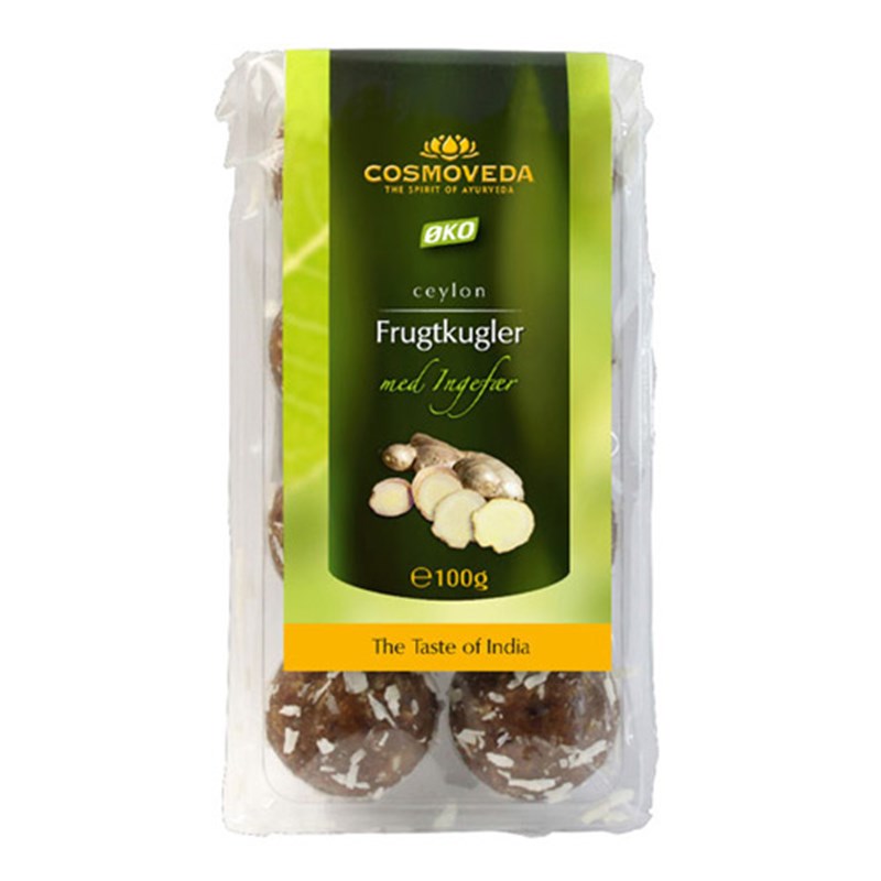 Cosmodeva Frugtkugler M. Ingefær Ø (90 gr)