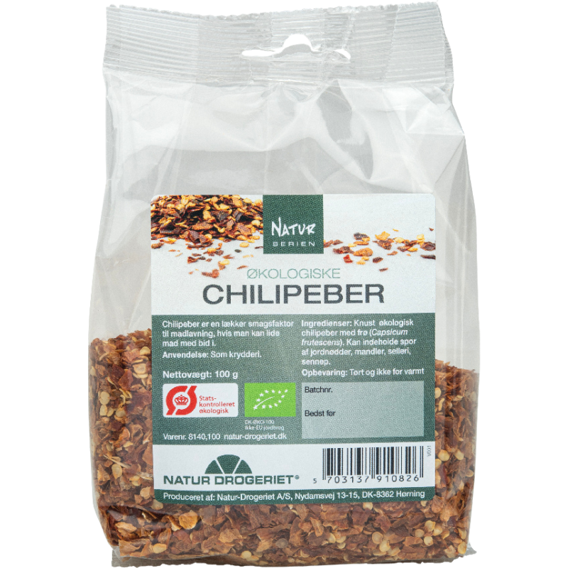 Natur Drogeriet Chili Knust med Frø Ø (100 gr)
