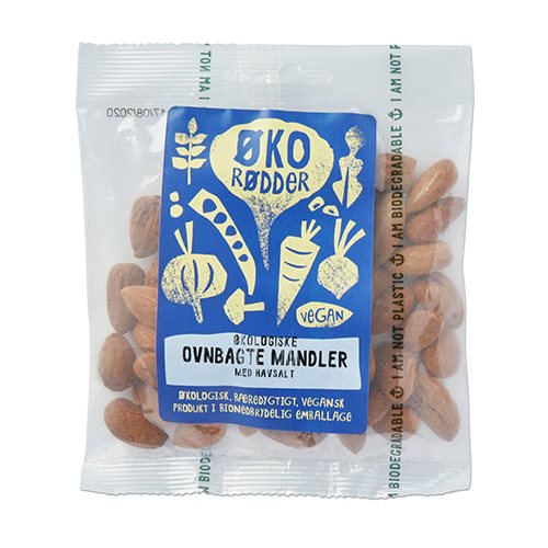 Øko Rødder Mandler m. Havsalt Ø (70 g)