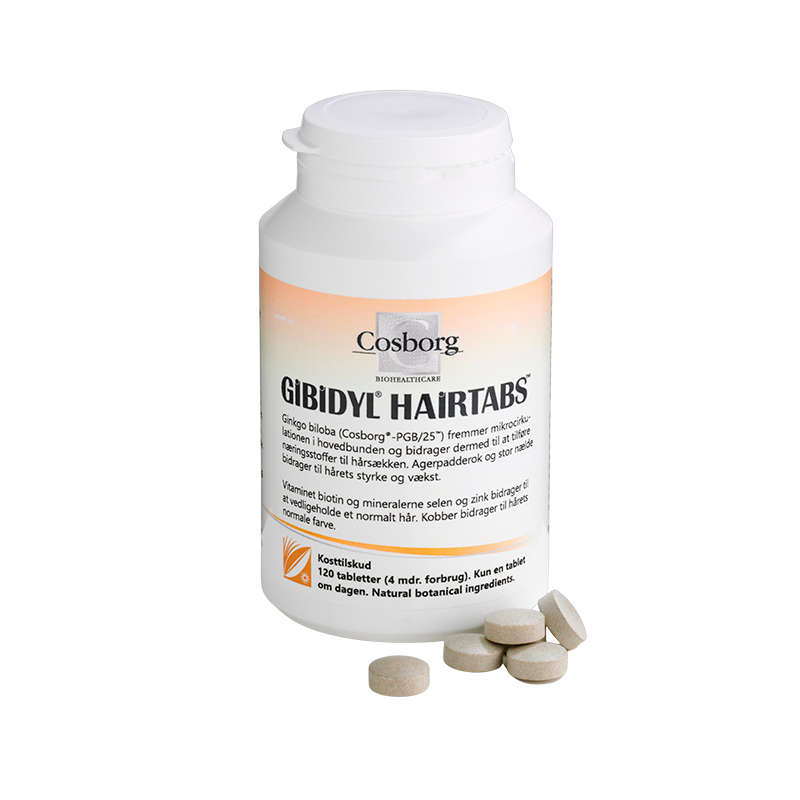 UDSALG Cosborg Gibidyl Hairtabs (120 tab) køb billig