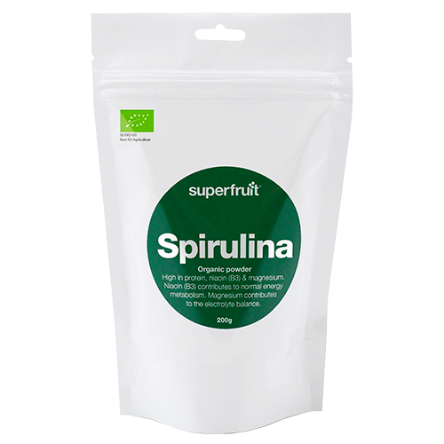 UDSALG Superfruit Spirulina Pulver Ø (200 g) køb billig