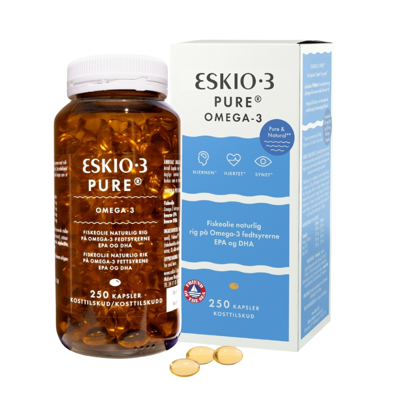 Tilbud Eskio 3 Fiskeolie (250 kap) køb billig