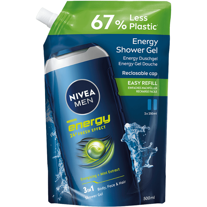 Nivea For Men Energy Shower Gel Refill (500 ml)