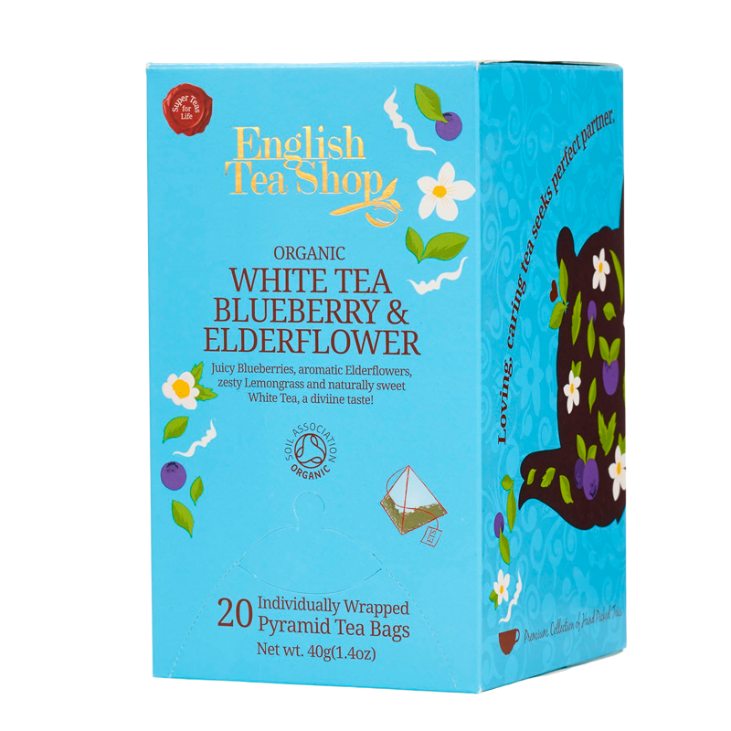 English Tea Shop White Tea Blueberry & Elderflower Ø (20 stk)