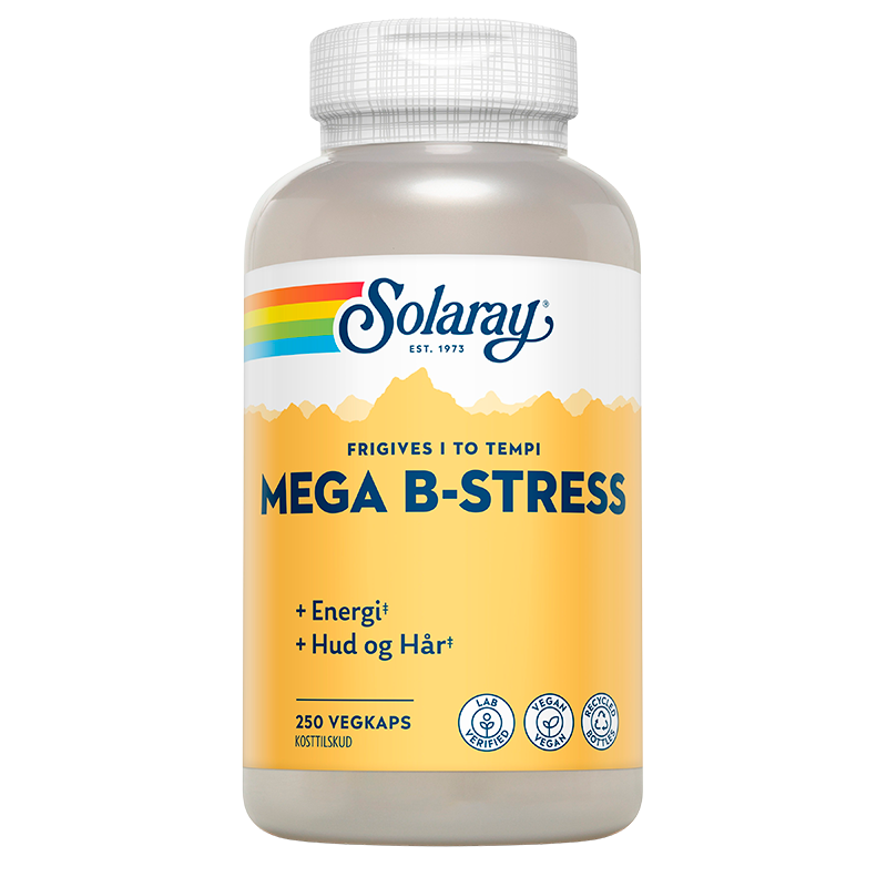 Solaray Mega B-Stress (250 kapsler)