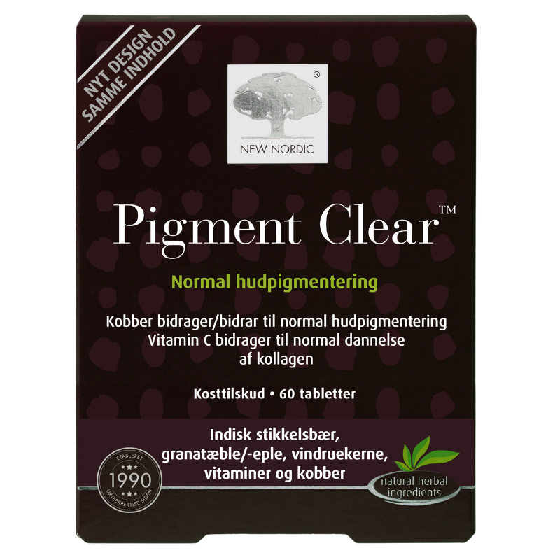 UDSALG New Nordic Skin Care Pigment Clear (60 tabletter) køb billig