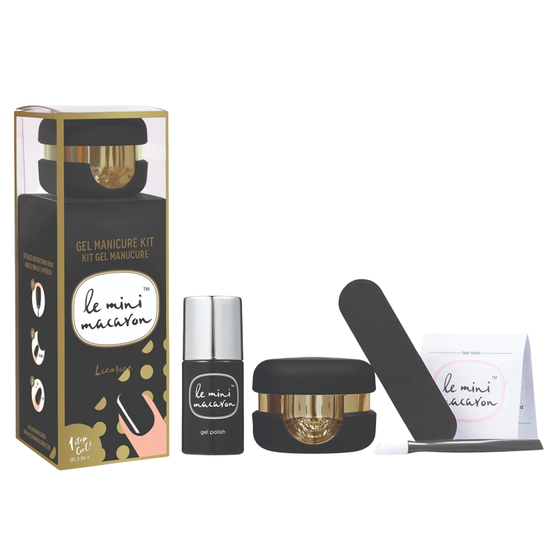Le Mini Macaron Manicure Kit Licorice (1 stk.)