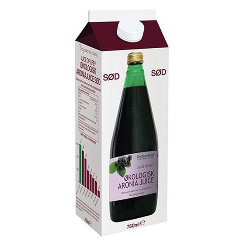 Din Sundhed Aronia Saft Rørsukker Ø (750 ml)