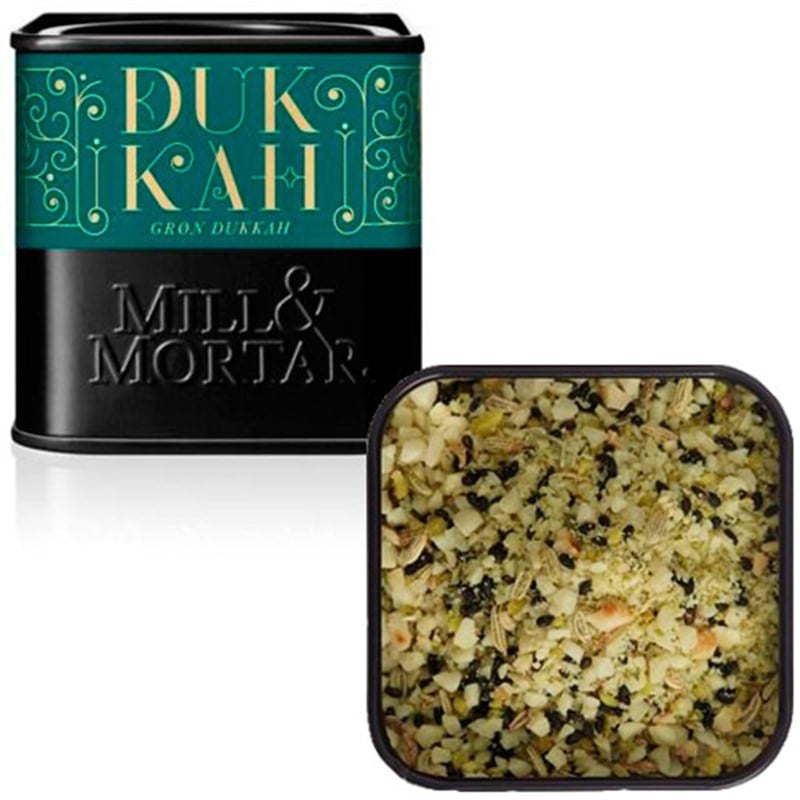 UDSALG Mill Mortar Grøn Dukkah Mandler m. Grøn Pistacie Ø (75 gr) køb billig