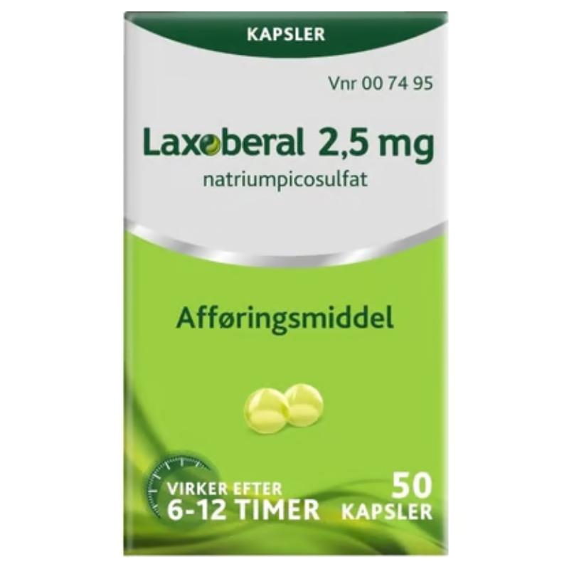 Laxoberal Kapsler 2,5 mg (50 stk)
