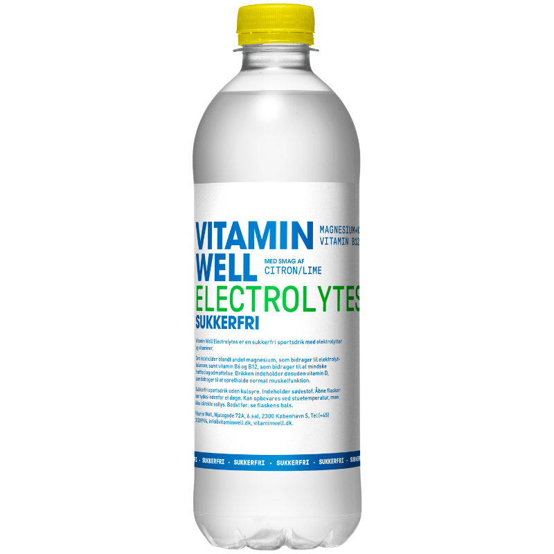 Vitamin Well Electrolytes 002 Citron/Lime Sukkerfri (500 ml)