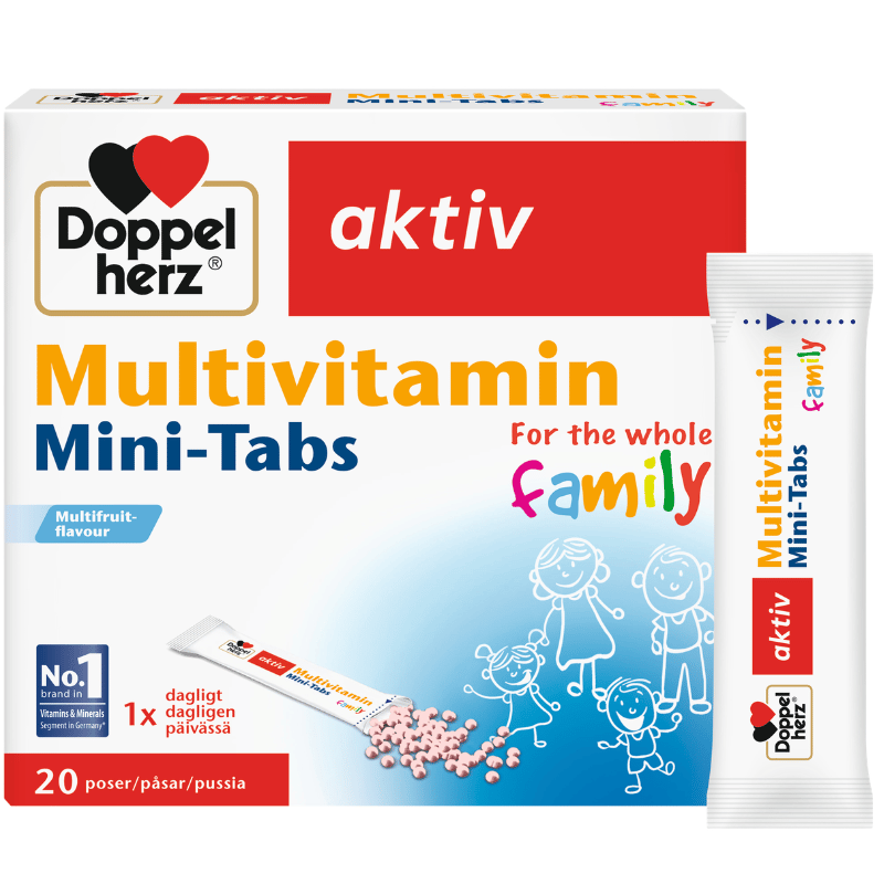 Doppelherz Aktiv Multivitamin Mini-Tabs Family Multifruit (20 breve)