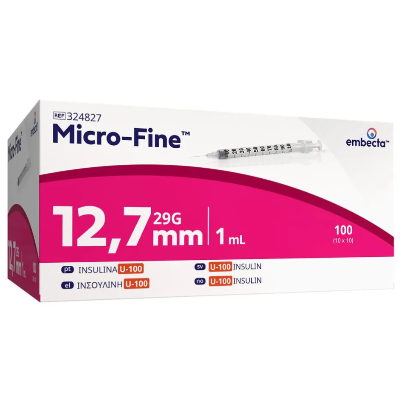 BD Micro Fine Insulinsprøjte 1,0 ml (100 stk)