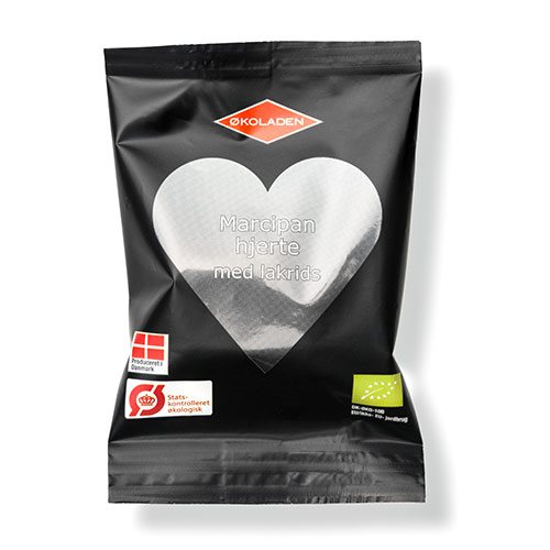 Marcipanhjerte lakrids Ø