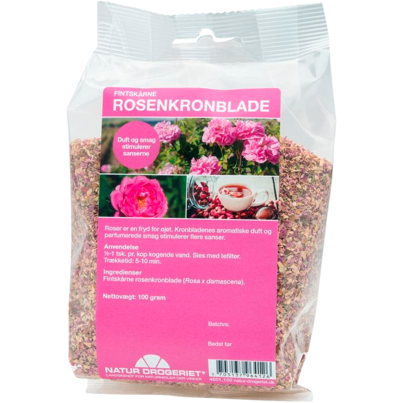 Natur Drogeriet Fintskårne rosenkronblade (100 g)