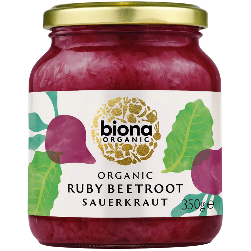 Biona Sauerkraut M. Rødbede Ø (350 g)