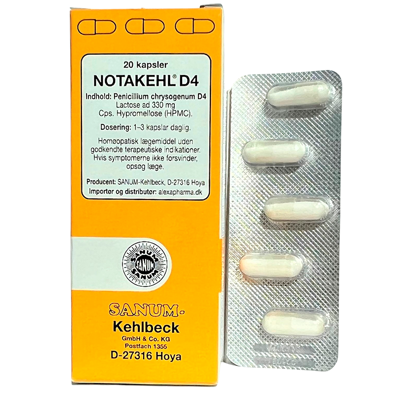 SANUM Notakehl kapsler D4 Kapsler (20 kaps)