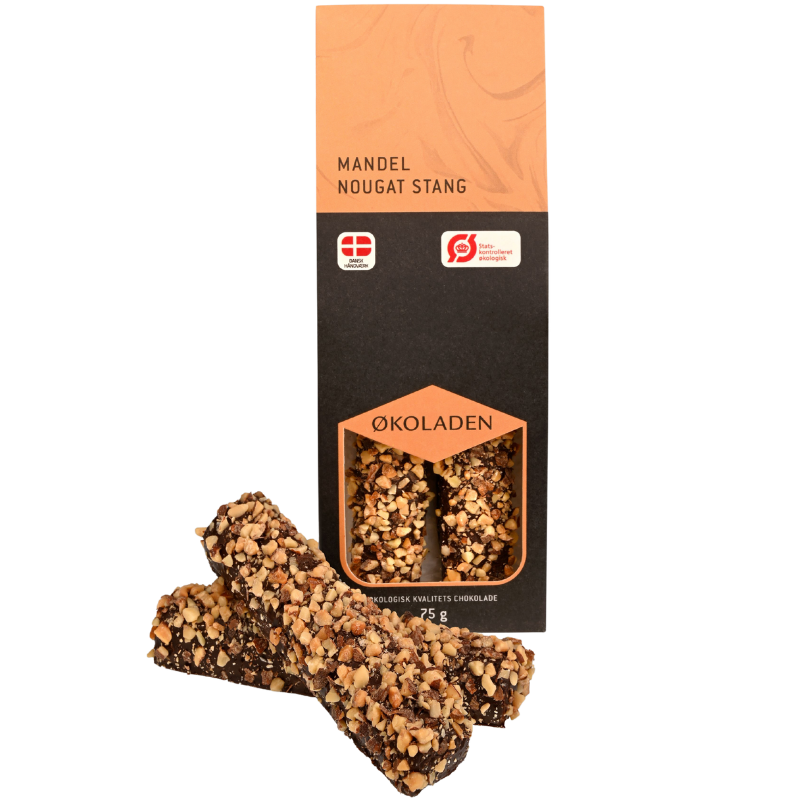 Økoladen Mandel Nougat Stang Ø (75 g)