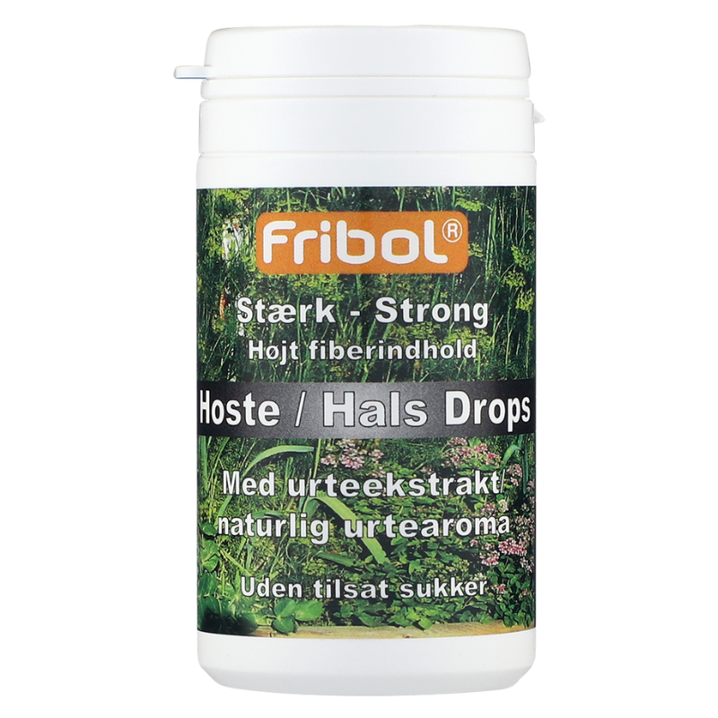 Tilbud Fribol Hoste Hals Drops Original Stærk (60 g) køb billig
