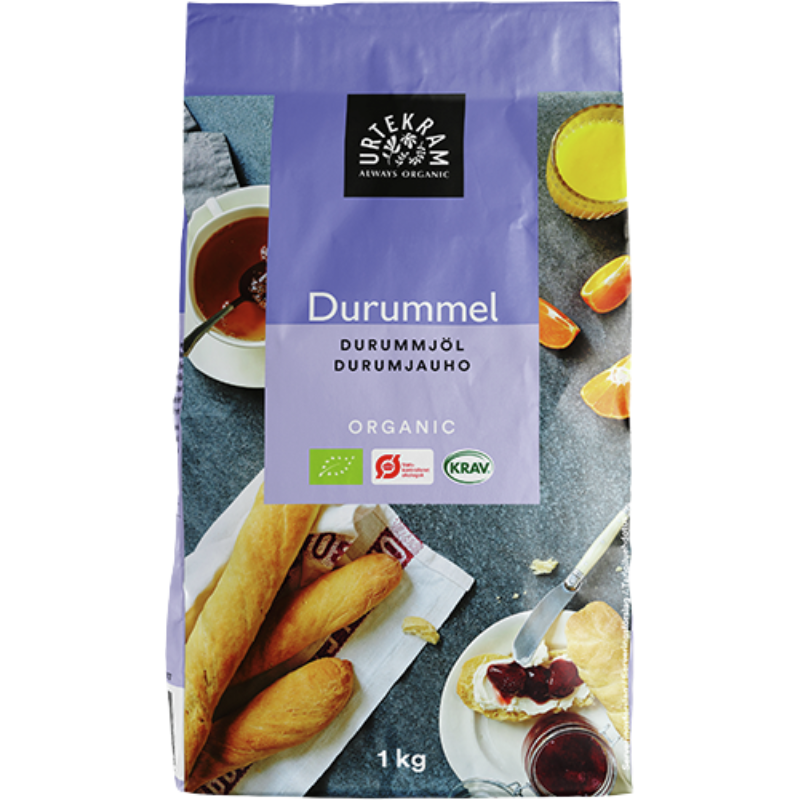 UDSALG Urtekram Durum hvedemel Ø 1 Kg. køb billig