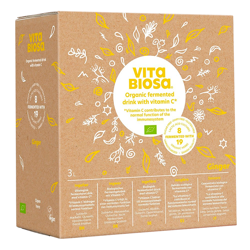 Tilbud Vita Biosa Ingefær Ø bag in box (3 liter) køb billig