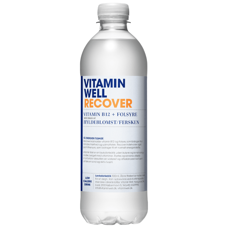 Vitamin Well Recover - Hyldeblomst Fersken (500 ml)