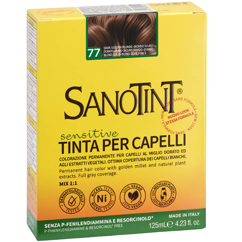 Sanotint 77 Hårfarve Sensitive Mørk Gylden Blond (1 Stk) Sanotint 77 Hårfarve Sensitive Mørk Gylden Blond (1 Stk)