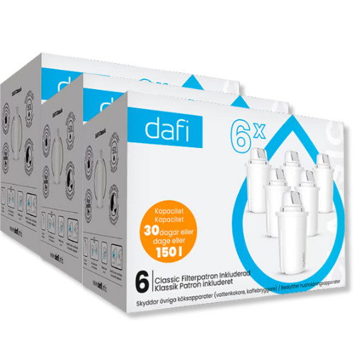 Vintilbud 3 x DAFI Filterpatroner 6 pack (1 Stk) køb billig