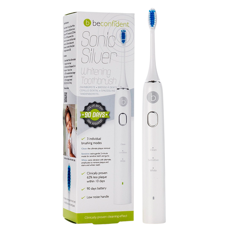 Beconfident Sonic Silver Whitening Toothbrush (1 stk)