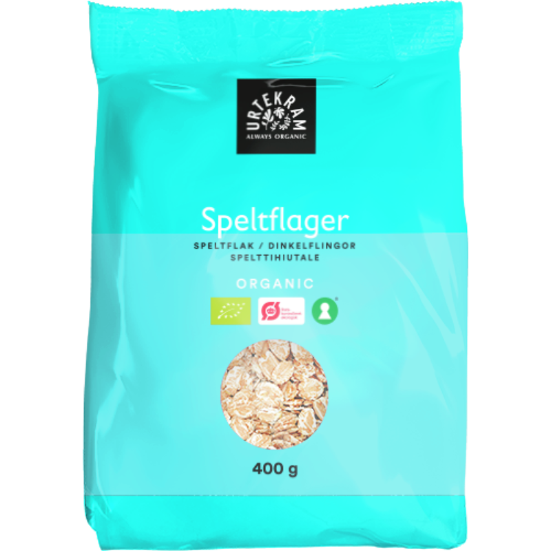 UDSALG Urtekram Speltflager Ø (400 gr) køb billig